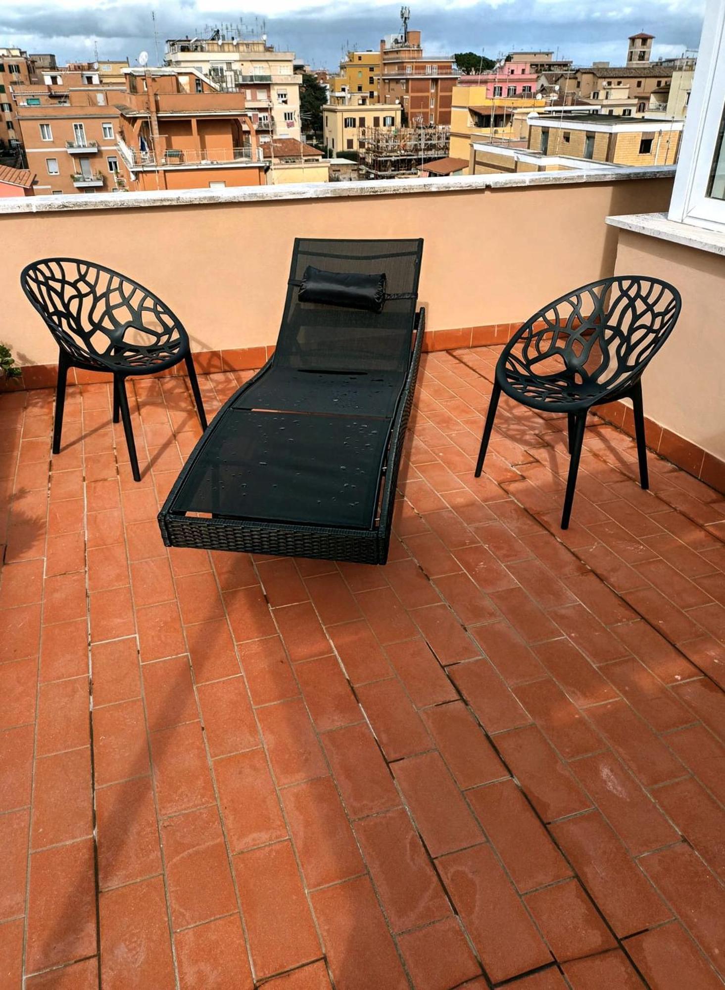 Casetta Sole, Superattico Con Terrazzo Vicino San Pietro, New Рим Номер фото